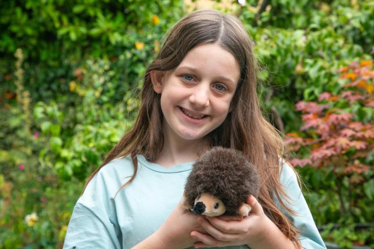 Adara from Littleport, who chose the winning name “Prickles” to give to the hedgehog who will be fronting East Cambridgeshire District Council’s campaign.