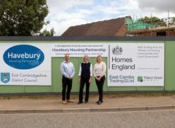 Scott Morgan – REAL Consulting LLP, Councillor Anna Bailey – Leader of East Cambridgeshire District Council and Schuyler Newstead – Head of development at Havebury