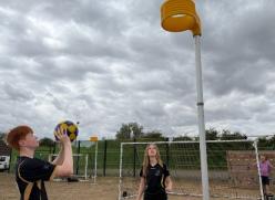 Wellbeing event korfball playing